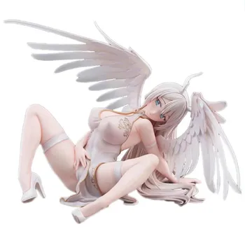 44CM SkyTube Gimtoji PartyLook Baltas Angelas Anime PVC Veiksmų Skaičius, Statula Suaugusiųjų Modelio Surinkimo Žaislai, Lėlės Dovanos