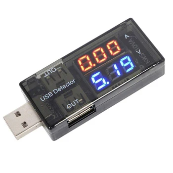 USB Jutiklis Skaitmeninis Multimetras Matuoklis Galia Testeris Srovė Baterija Monitorius su LED Ekranas Maitinimo Bankas