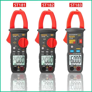 ST181/ST182/ST183 Skaitmeninis Apkabos Metrų DC/AC Srovės 6000 Skaičiuoja Multimetras Ammeter Profesinės Įtampos Testeris Automobilio Amp Hz Įrankis