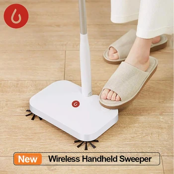 YIJIE Wireless Handheld Sweeper Tipas-c Įkrovimo Elektra Platus Mopping Grindų Šepetys Šepetys Dulkių siurblys