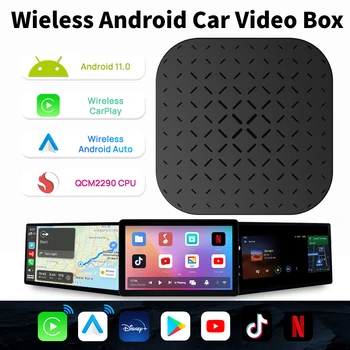CarlinKit CarPlay TV Box 2+16GB Android 11 Belaidžio Auto CarPlay Adapteris Built-in Netflix, 