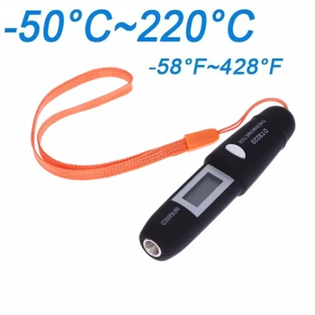 -50~220 ℃ Ne-kreipkitės Skaitmeninis ir Spindulių Termometras su Lazeriu Temperatūros Matuoklis Vaizdavimo Drėgmėmačiu Skaitmeninis Ekranas IR Termomete DT8220