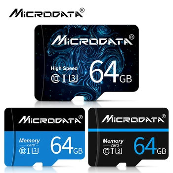 Micro SD tf Kortelės U3 4K vaizdo Klasė 10 64GB Didelio Greičio Atminties Kortelę 128GB U1 64GB Class 10 mini SD Kortelės, Telefonų, Fotoaparatų