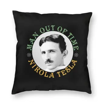 Nikola Tesla Žmogus Iš Laiko, Žalia Senas Aukso Pagalvėlė Padengti Tema Išradėjas Mesti Pagalvės užvalkalą už Sofos Užvalkalas Apdaila