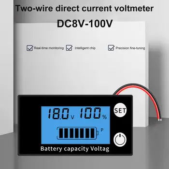 Digital Voltmeter Didelis Tikslumas LCD Ekranas Baterijos Talpos Indikatorius Įtampos Detektorius Baterija Voltmeter Pramonės Tiekimo