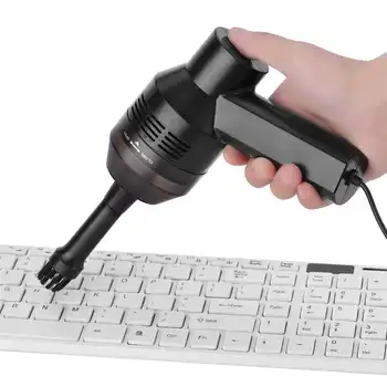 Nešiojamų Mini Nešiojamą USB Klaviatūros Dulkių siurblys, skirtas Nešiojamojo KOMPIUTERIO Juoda