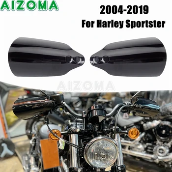 Juoda Motociklo Handguards Rankenos Vėjo Skydas Vertus Guard apsaugos Harley Sportster XL 883 1200 XL1200 XL883 2004-2019