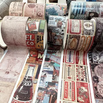 Retro Žemėlapis Kvapų Washi Tape Nustatyti Derliaus plakatas laišką Dekoratyvinis Lipnia Juosta 
