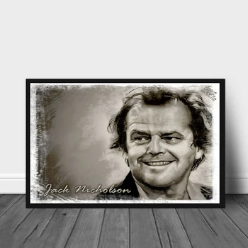 Jack Nicholson Plakatas Filmo Žvaigždė, Aktorius Meno Drobė Plakato Spauda Sienų Tapybos Namų Puošmena (Be Rėmelio)