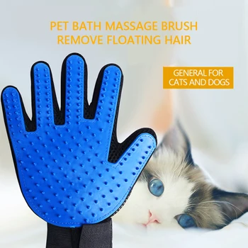 Katė pirštinės šuo masažo vonia teptuku kairę ir į dešinę ranką Katė grožio valymo produktai, naminių gyvūnėlių pirštinės dušą