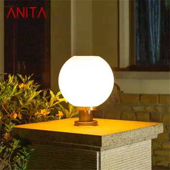 ANITA Lauko Saulės Modernios Sienos Šviesos diodų (LED) Pasaulyje Pavėsyje, atsparus Vandeniui Ramstis Po Lempos Šviestuvai namams
