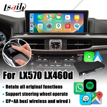 Lsailt Belaidžio CP AA Sąsaja Lexus LX LX570 LX460d RX 2016-2022 su Automobilių Vaizdo,GPS, Pelė Veikia,Veidrodis Nuorodą