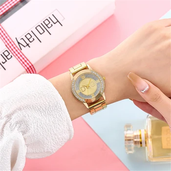 Žiūrėti Moterų Laikrodžiai 2023 Geriausiai Parduodamų Produktų Prabangos Prekės Reloj Mujer Maži, Aukso Žiūrėti Paprasta Išskirtinį Šviesos Deimantai