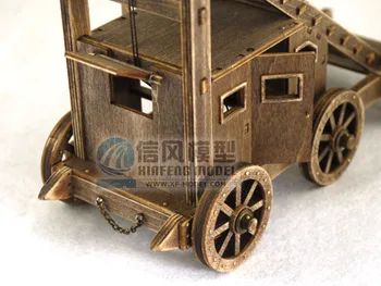 Nemokamas pristatymas Skalė 1/48 Senovės vežimai modelis rinkiniai Oro Ladder Truck Medinis Modelis