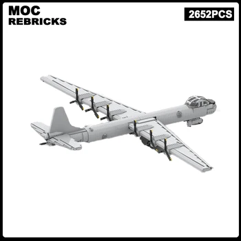 WW2 JAV Karinės Serijos Oro Pajėgų B-36 Strateginiame Bombonešis SS Blokų Surinkimas Modelis Plytų Žaislai, Vaikų Kalėdų Dovanos