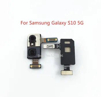 Priekiniai Susiduria mažos vaizdo Kameros Modulis Flex Kabelis Samsung Galaxy S10 5G G977F G977N G977B G977U Selfie Kamera, Originalus Pakeisti