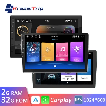 Automobilio Radijas 2 Din CarPlay Android 11 Stereo WiFi Multimedia Navigacijos FM Imtuvas, vaizdo Kamera 7 9 10 Colių 