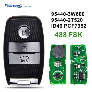 ECUTOOL 433MHz FSK ID46 Chip PCF7952 Smart Control Automobilio Nuotolinio Klavišą 