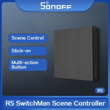 SONOFF SwitchMan R5 Scena Valdiklis su Baterija 6-Raktą Nemokamai-Laidai eWeLink-Nuotolinio Valdymo Darbų SONOFF M5/MINIR3 Smart Home Naujas