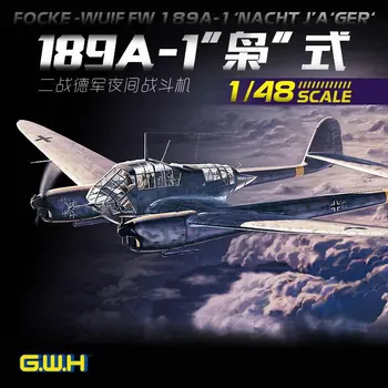 Great Wall Hobis L4801 1/48 antrojo pasaulinio KARO vokiečių Fw 189A-1 Night Fighter Skalės Modelis Rinkinys