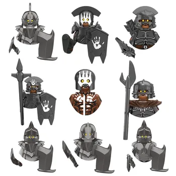 KidsToys Viduramžių Orc Kareiviai Sunkiųjų Pėstininkų Lankininkų Vadai Crossbowman Duomenys Modelis Blokai Dovanos Berniukas