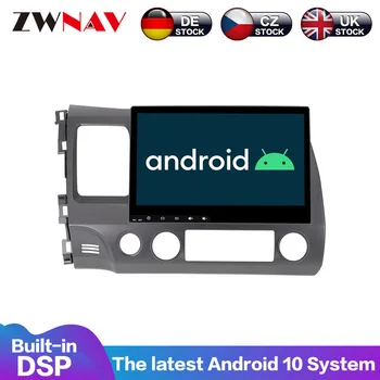 Android 10.0 Automobilio garso sistemos Multimedia Nr. DVD Grotuvas GPS Navigacija Honda Civic 2006-2011 Garso radijo magnetofonas galvos vienetas