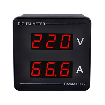 Didelio tikslumo Skaitmeninis Matuoklis Voltmeter Ammeter AC50-500V AC1-140A Compact-dydis