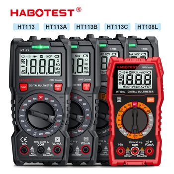 Skaitmeninis Multimetras Įtampos Testeris HABOTEST HT113 HT108L Digital Voltmeter DC/AC Įtampos Detektorius Ammeter Multimetro Profesinės