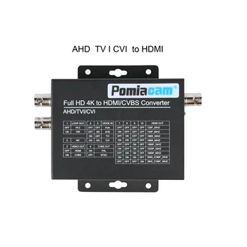 4K 8MP HAINAUT TVI CVI, kad HDMI, CVBS Video signalo keitiklis HAINAUT TVI CVI analoginis signalas , BNC HDMI