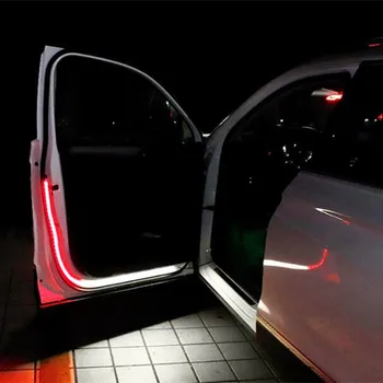 Automobilio Stilius 12V Automobilio LED Durų Įspėjamasis Šviesos Juostelės Renault Koleos Clio Scenic Megane Duster 