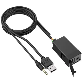 5V 2.1 USB AUX Flush Mount Automobilio Prietaisų Skydelio Jack Pratęsimo Kabelis Suderinamas su 