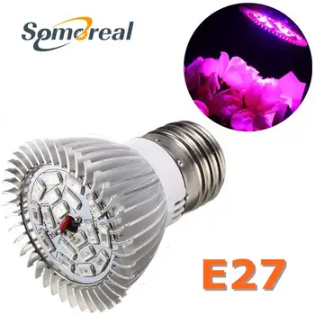 E27 LED Grow Light Visą Spektrą Augalų Auginimo Šviesos Phytolamp Lemputė Kambarinių Augalų, Gėlių Daigų Augimui Apšvietimo AC85-265V
