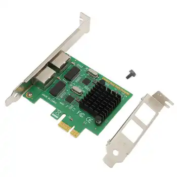PCI-E NIC Tinklo plokštė 2 Būdas RJ45 Uosto RTL8111G Chipset PCIE X1 Ethernet LAN Adapteris, skirtas Win, Linux, VMware