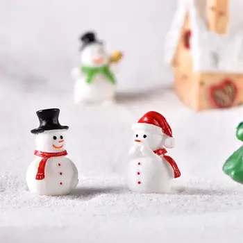 Miniatiūrinės Figūrėlės Gražus Mini Kalėdų eglutę Briedžių Sniego Statulėlės Dekoro Kompaktiškas Mini Statula Namų
