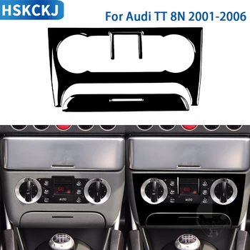 Audi TT 8N 2001 2002 2003 2004 2005 2006 Reikmenys, Automobilių Salono Oro Kondicionavimo sistema Skydo Lipdukas Blizgaus Juodo Plastiko