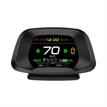 2023 Automobilių HUD Headup-Ekranas LED GPS Greičio Laikrodis Daviklis priekinio, galinio Stiklo Projektorius greičio viršijimo Signalas Nuovargį Vairavimo Priminimas Modelis 3/Y