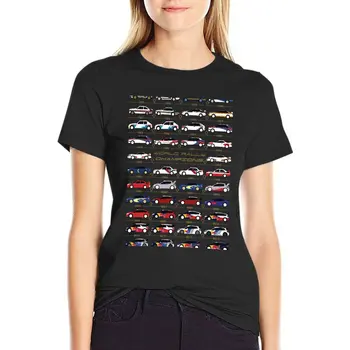 Pasaulio Ralio Tūzai T-Shirt grafikos t marškiniai moteriškos vasarinės palaidinės 2023