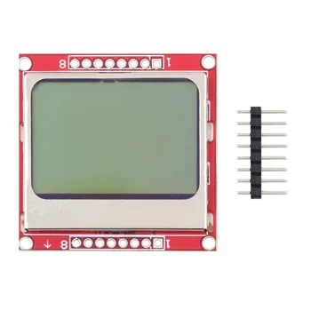 Smart Elektronika LCD Modulio Ekrane Stebėti White backlight plokštę PCB 84*48 84x84 