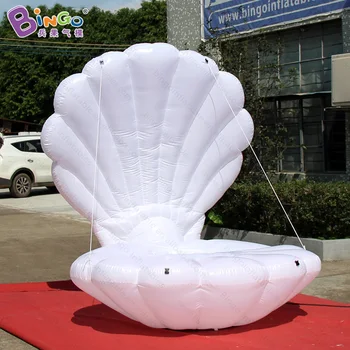 Nemokamai express 2 metrų pripučiami white shell veiklos apdaila / seashell modelis balionas žaislai