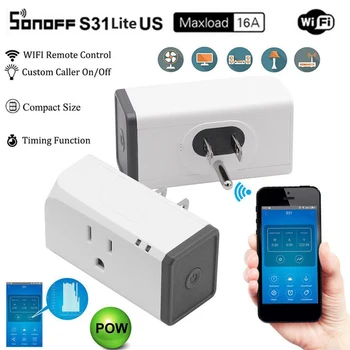Sonoff S31 Mums 15a Mini Wifi Smart Wifi Lizdas Namų Elektros Vartojimo Priemonės Stebėti Naudojimo Programą Nuotolinio Ifttt Kontrolės, Pagal Alexa